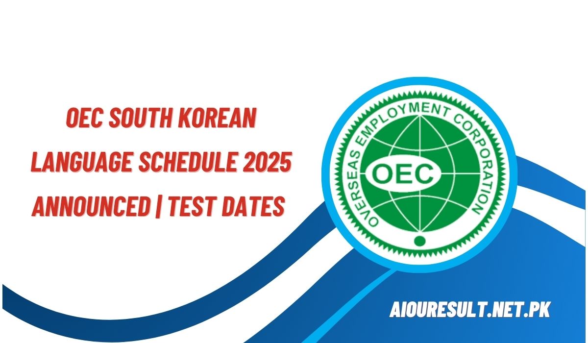 OEC South Korean Language Schedule 2025